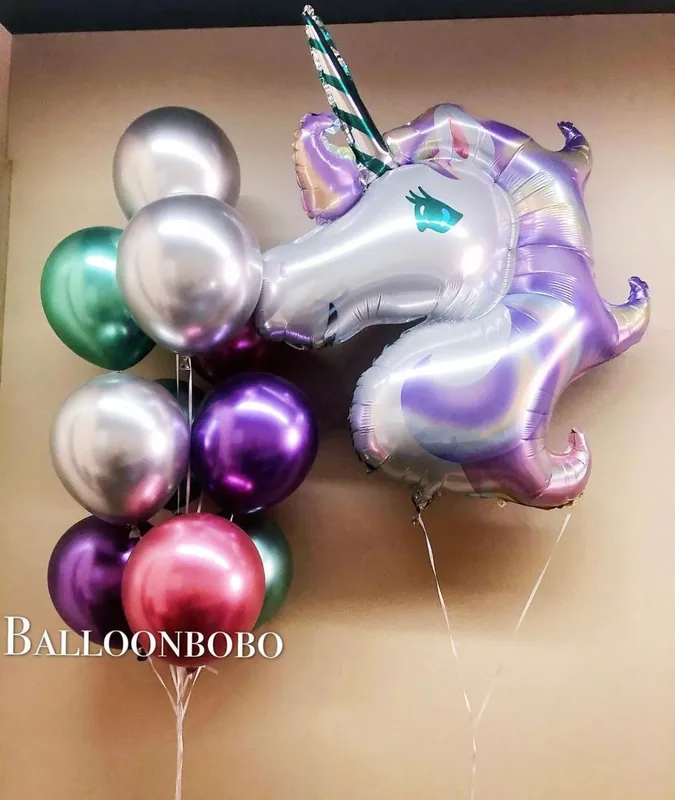 Unicorn 🦄 helium balloon bouquet set