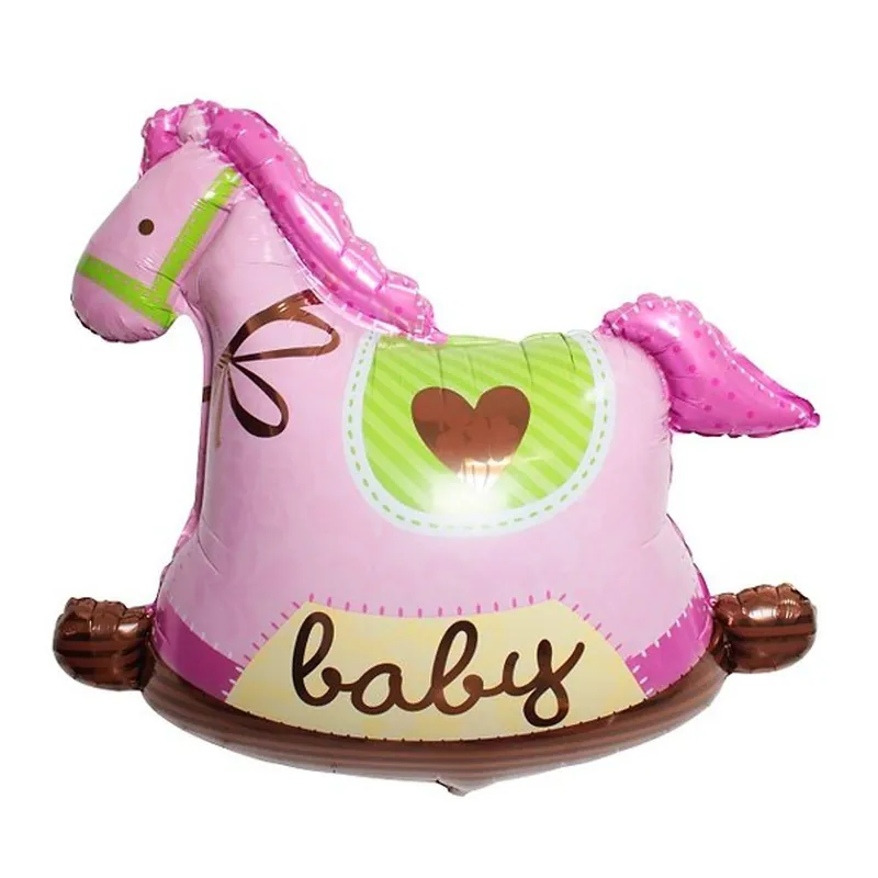 Pink rocking horse 100 Days celebration balloon range