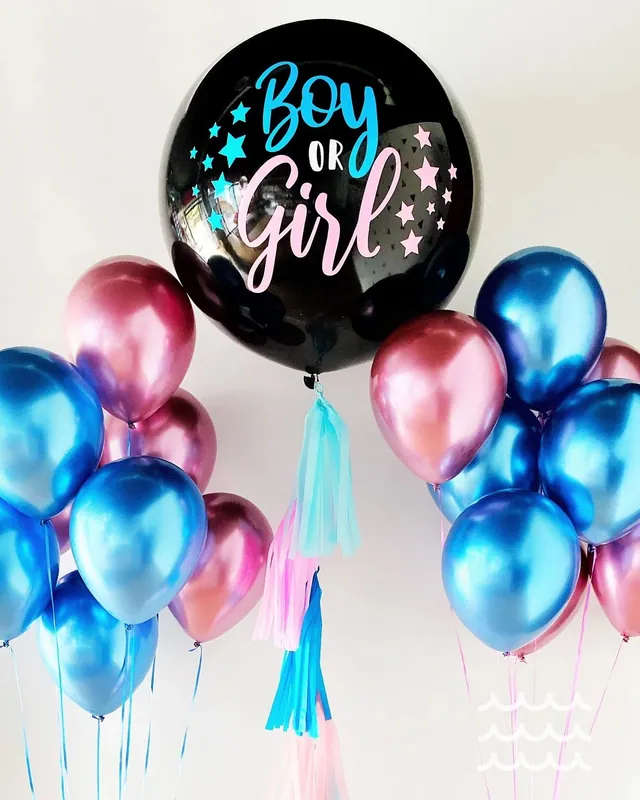 Gender reveal balloon set A