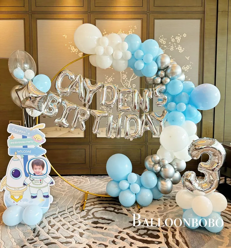 Birthday circular balloon arch set