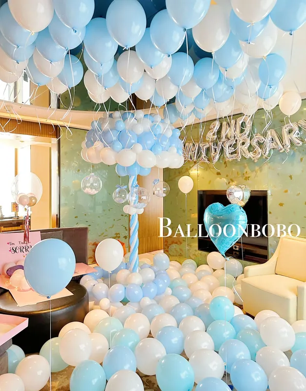 Spiral crystal balloon column decoration set