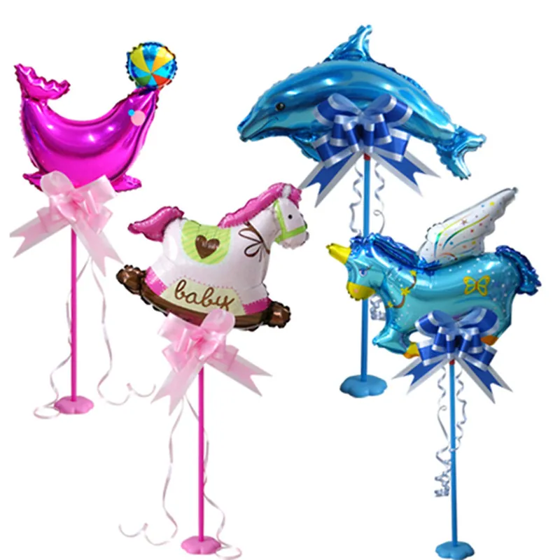 14" 100 Days celebration table balloon stand