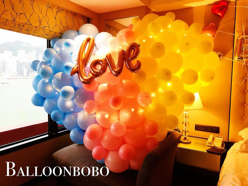 Large heart-shaped balloon