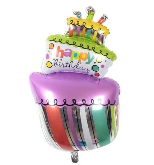 歪蛋糕生日氣球