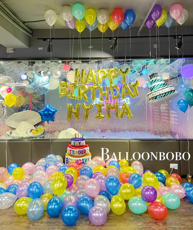 彩色主題生日佈置