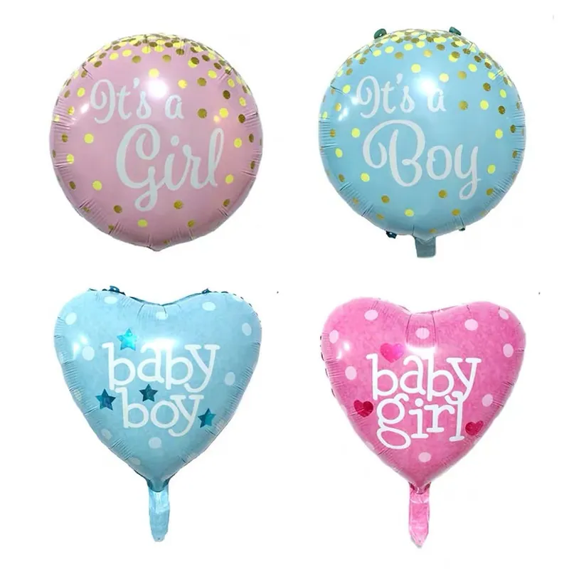 18-inch pink and baby blue BABY balloons