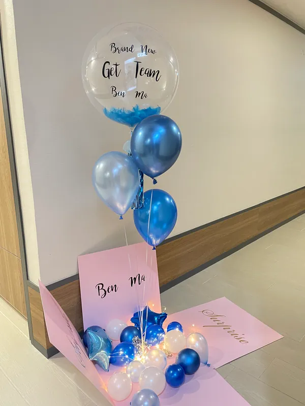 Custom message balloon box