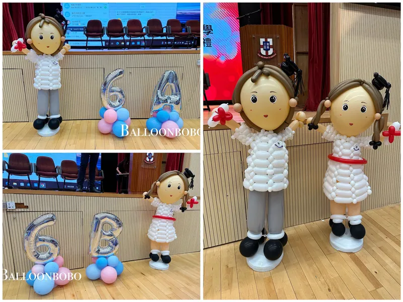 Student balloon character set