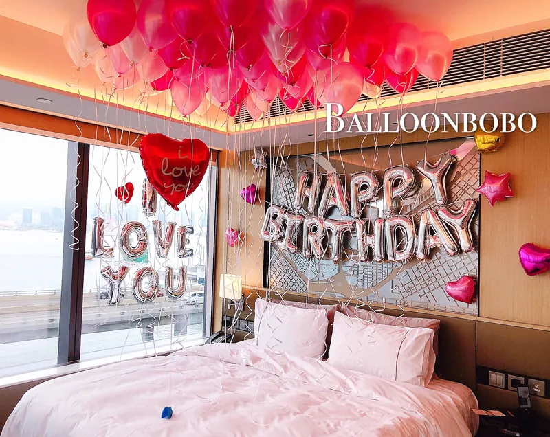 Happy Birthday Set C粉紅色系上門佈置