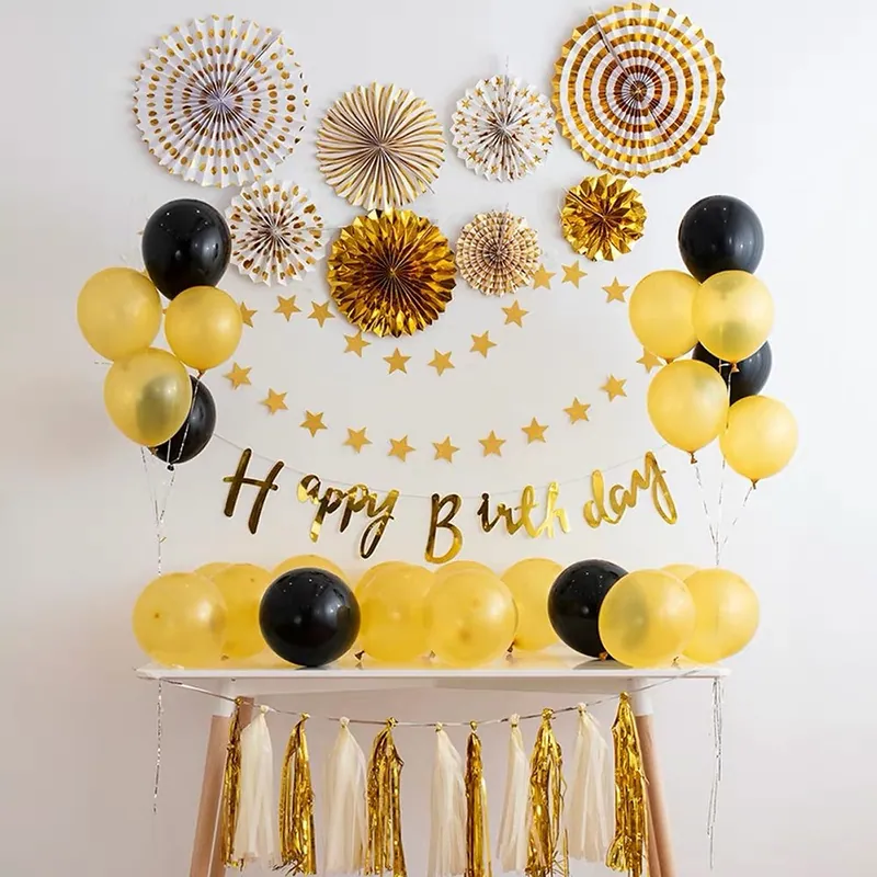 HAPPY BIRTHDAY Banner(Gold/Silver)