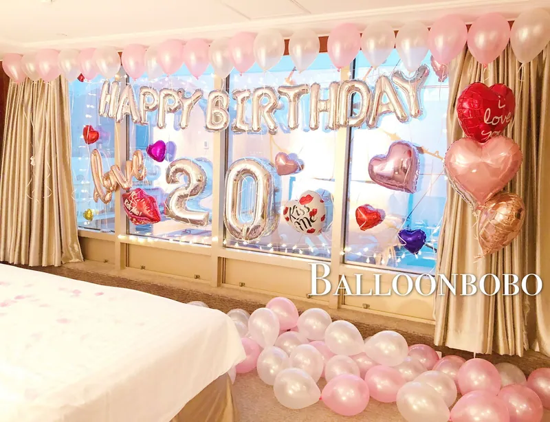 生日數字氣球上門佈置 Age Balloon Set