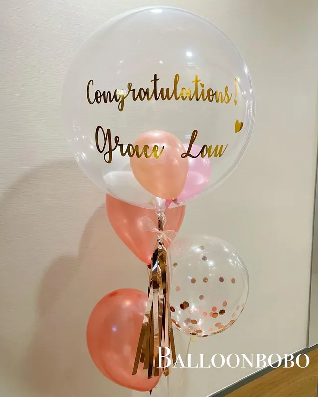 Congratulations crystal balloon bouquet