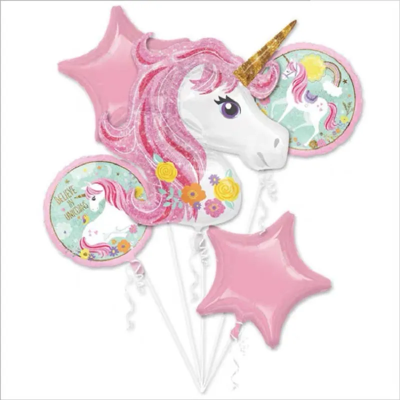 Unicorn helium balloons獨角獸氦氣球束