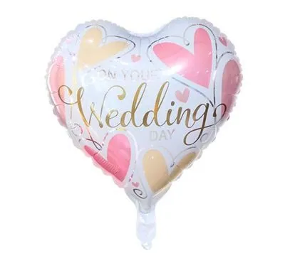 18-inch heart-shaped wedding balloon