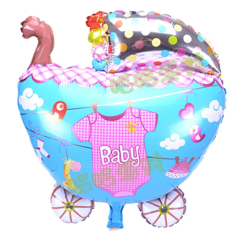 BB pram-shaped 100 Days celebration balloon