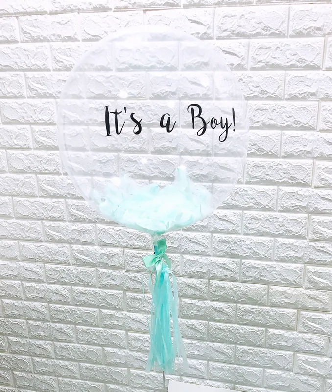 17-inch Message Crystal Balloon with custom text