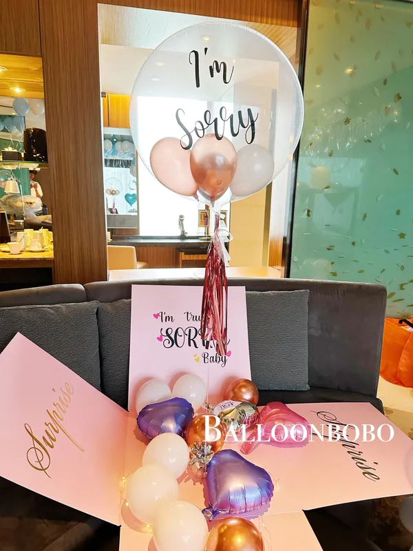 I’m sorry apology balloon surprise box