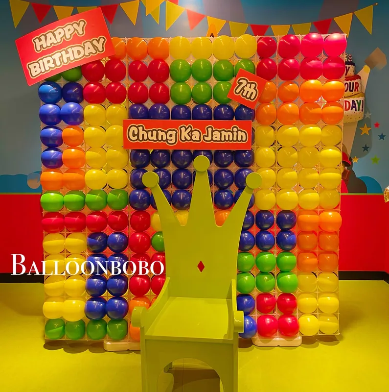 Lego balloon wall Lego氣球Backdrop