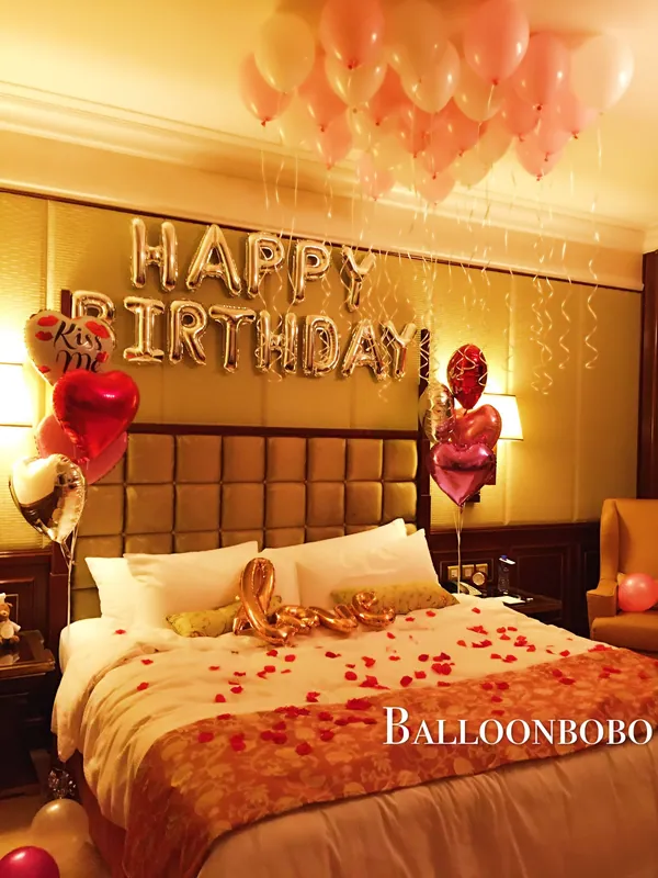 Birthday and romantic on-site decoration
