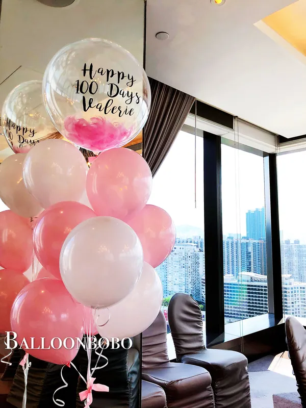 100 Days celebration crystal balloon set D