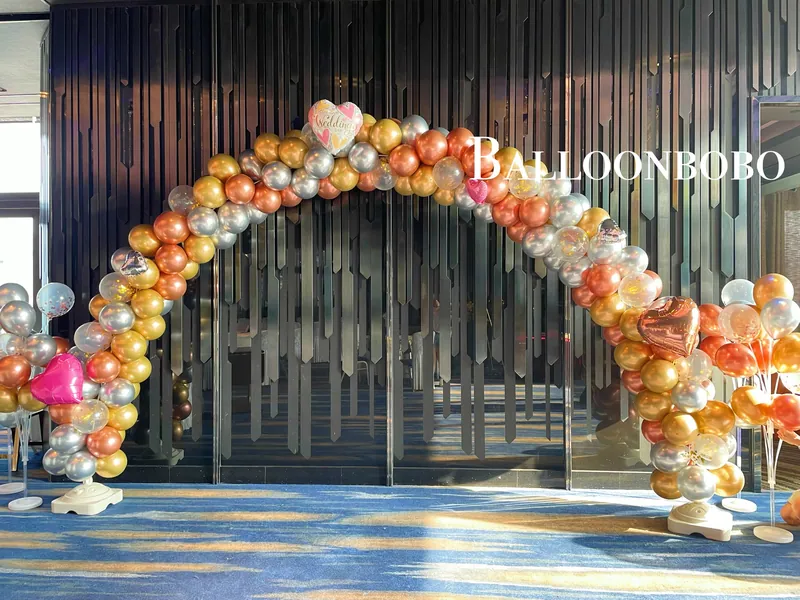 婚禮拱門氣球佈置Wedding balloon decorations