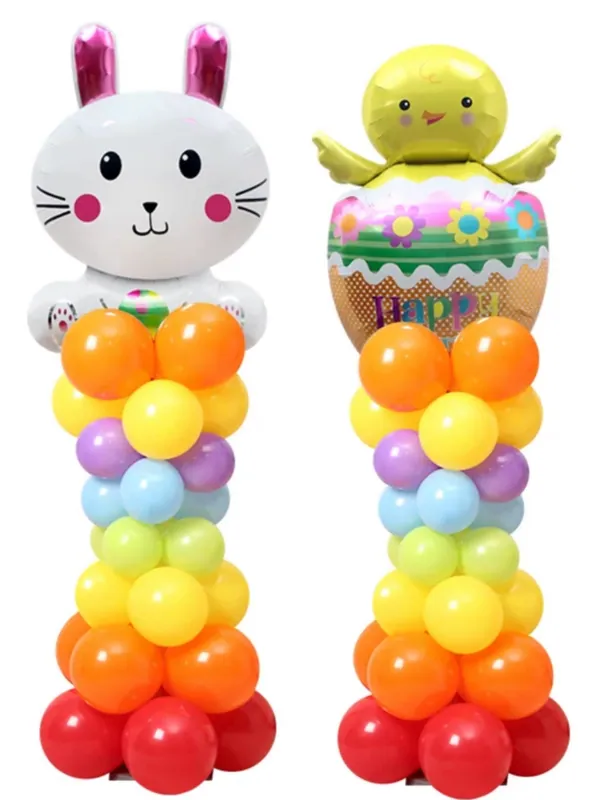 復活節氣球柱 Easter balloon