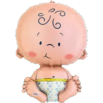 Baby Boy 100 Days celebration balloons (large/small)