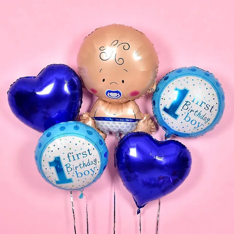 Baby Boy helium balloon set