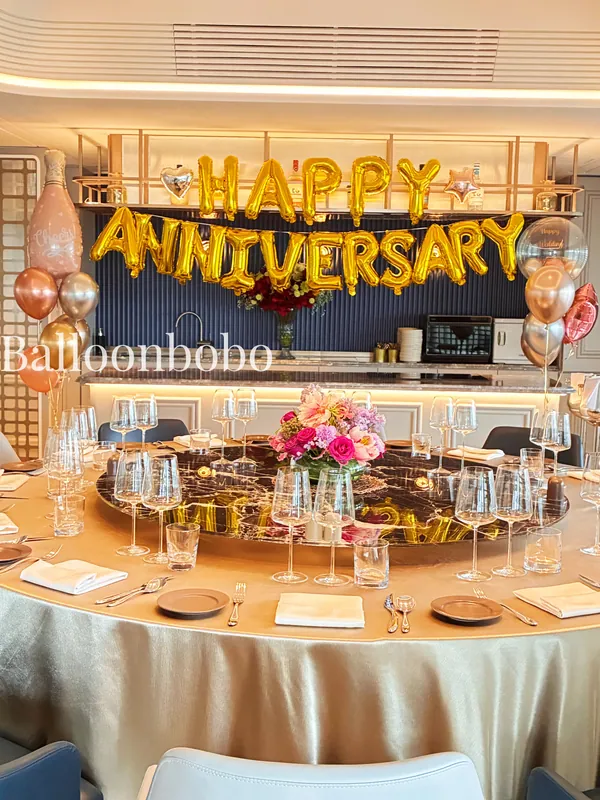 Happy anniversary 氣球套裝