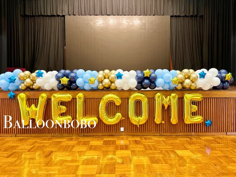 Welcome氣球鏈組合