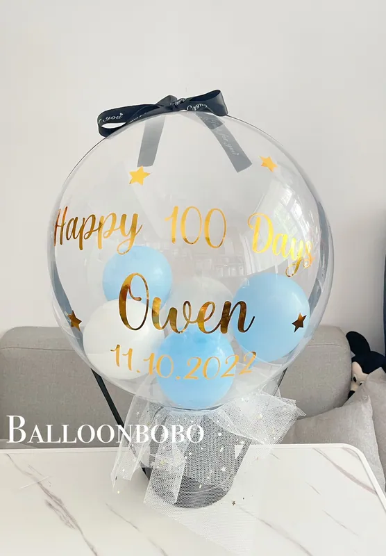 100 Days celebration balloon range – cylinder design