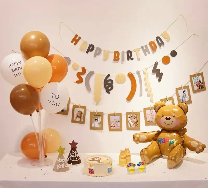 Teddy bear birthday DIY set