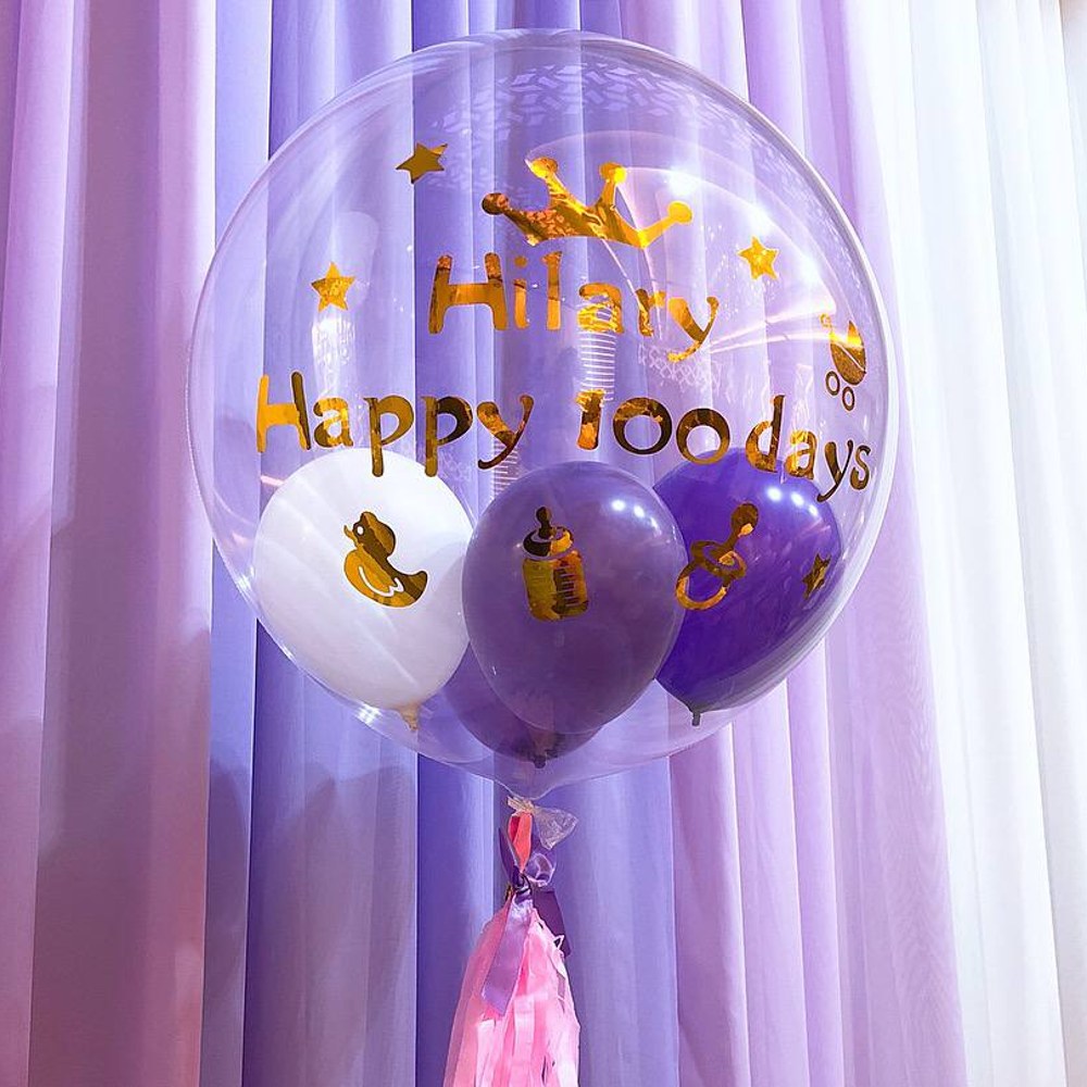 100 Days celebration crystal balloon